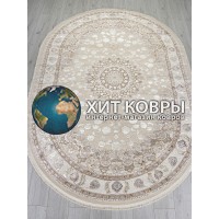 Турецкий ковер Delina 050 Бежевый овал